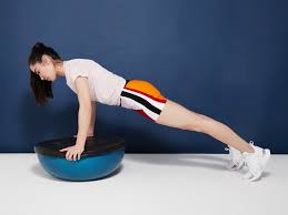 BOSU ball planks