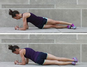 Plank with Hip Twist