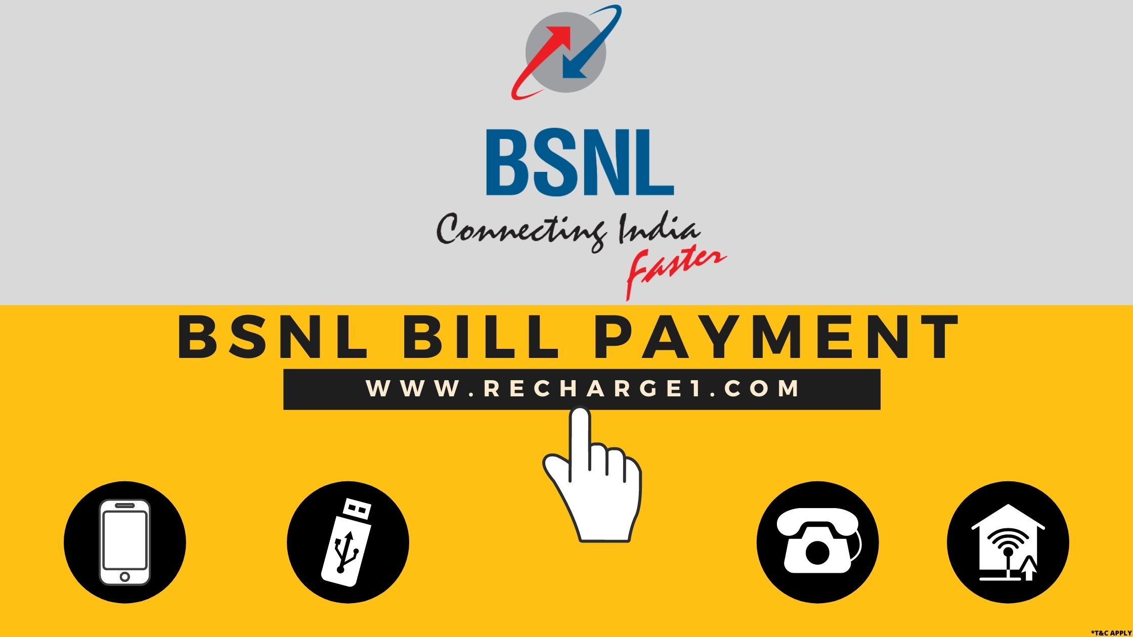  BSNL Bill Payment – Get 100% Cashback/Cash Rewards on Successful Bill Payment
