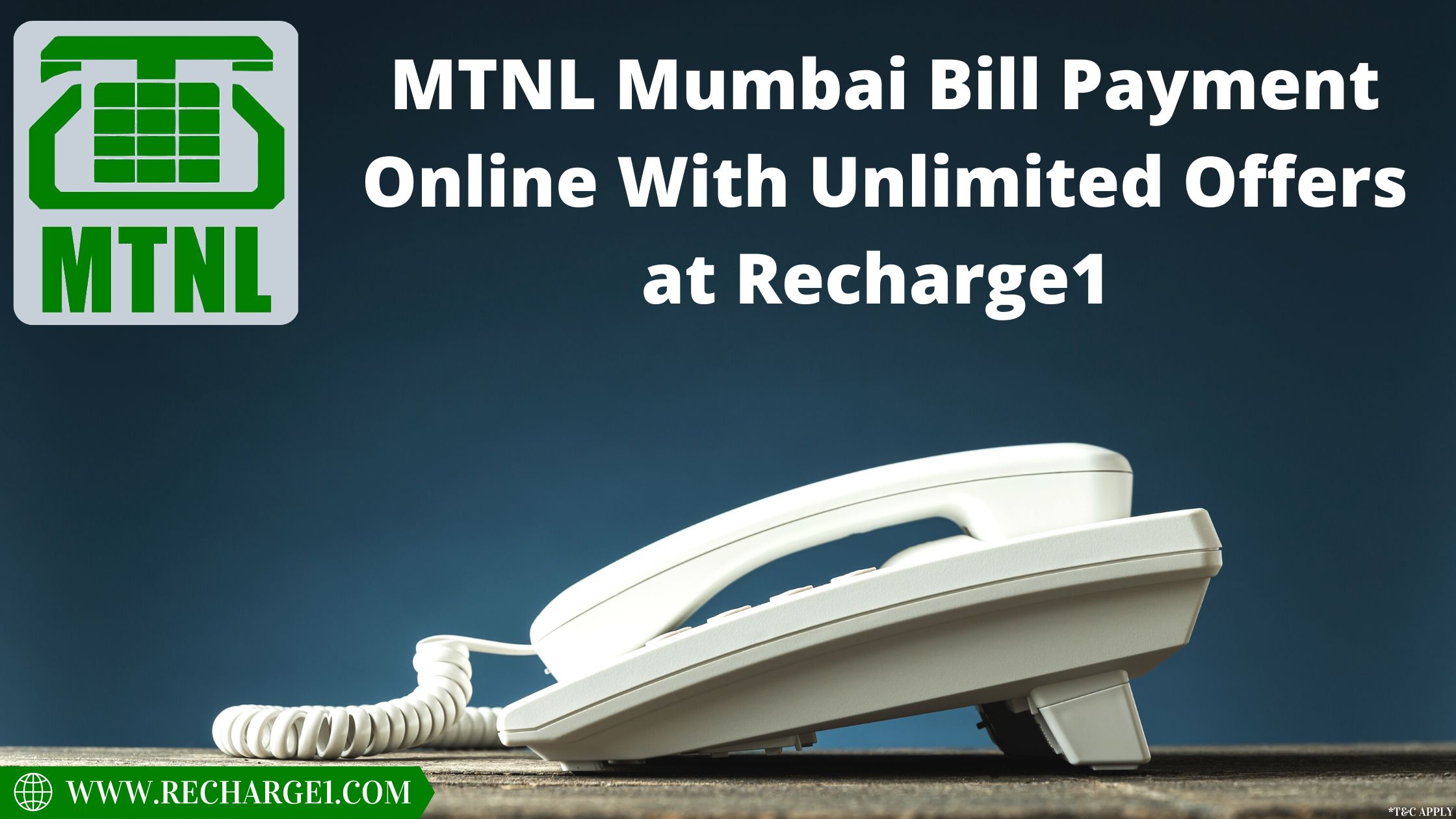 MTNL Mumbai Bill Payment Online With Unlimited Offers at Recharge1