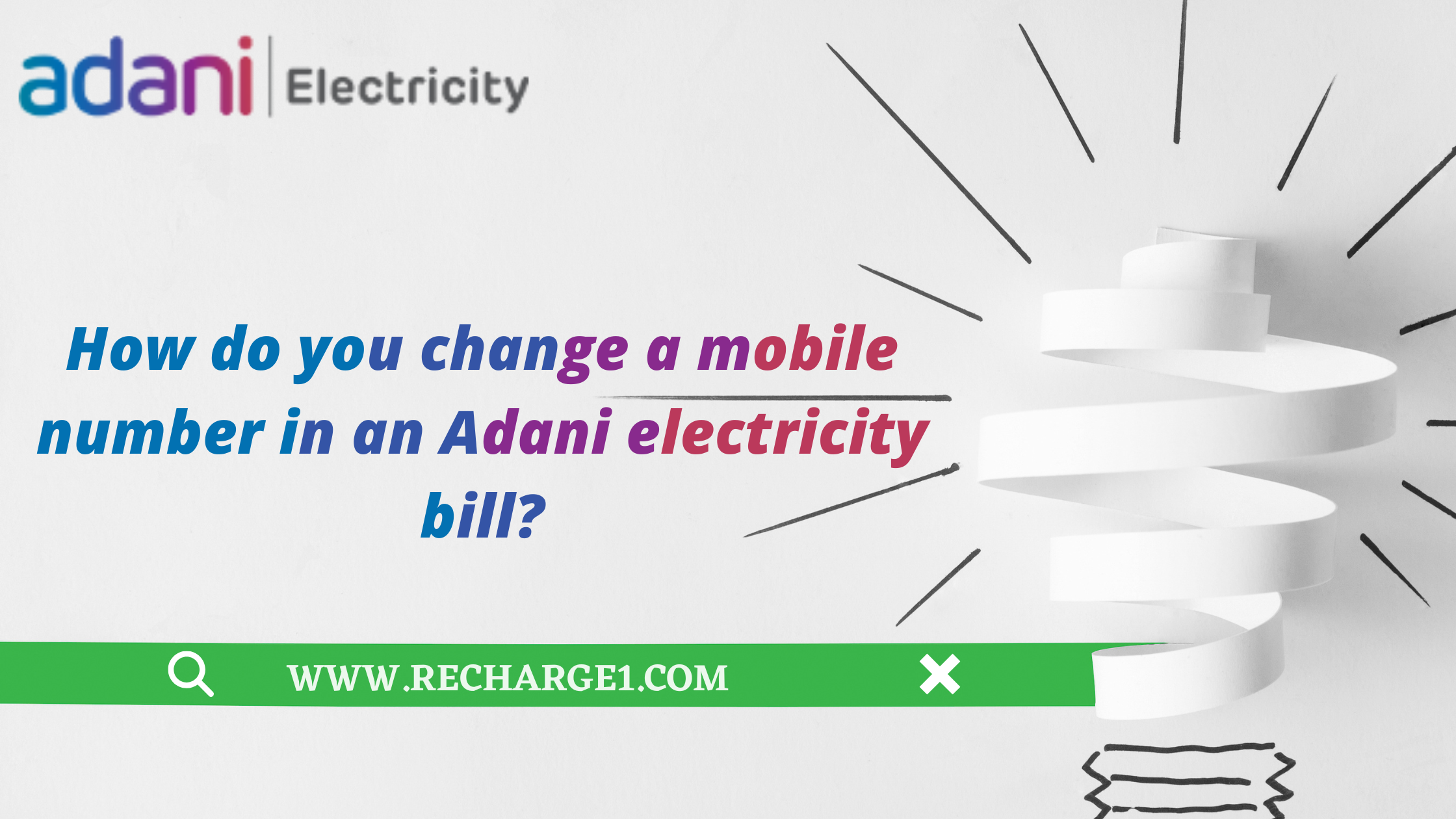  How do you change a mobile number in an Adani electricity bill?