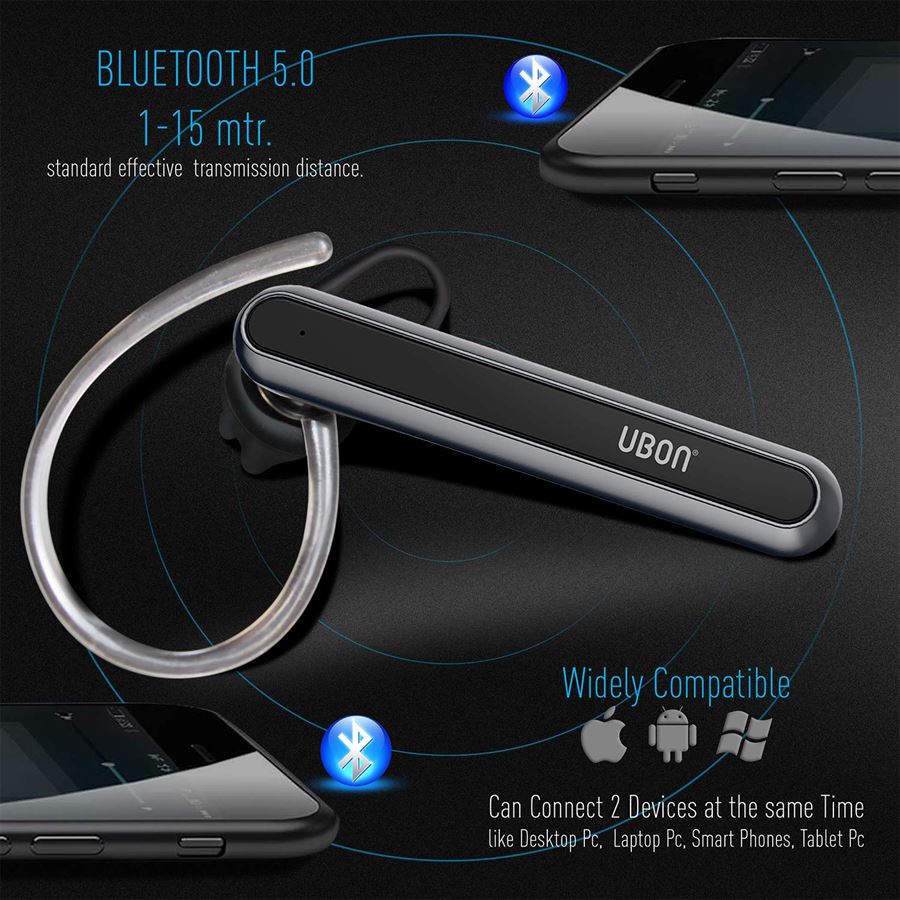 Buy UBON BT70 Single Ear Bluetooth Headset with Mic Wireless