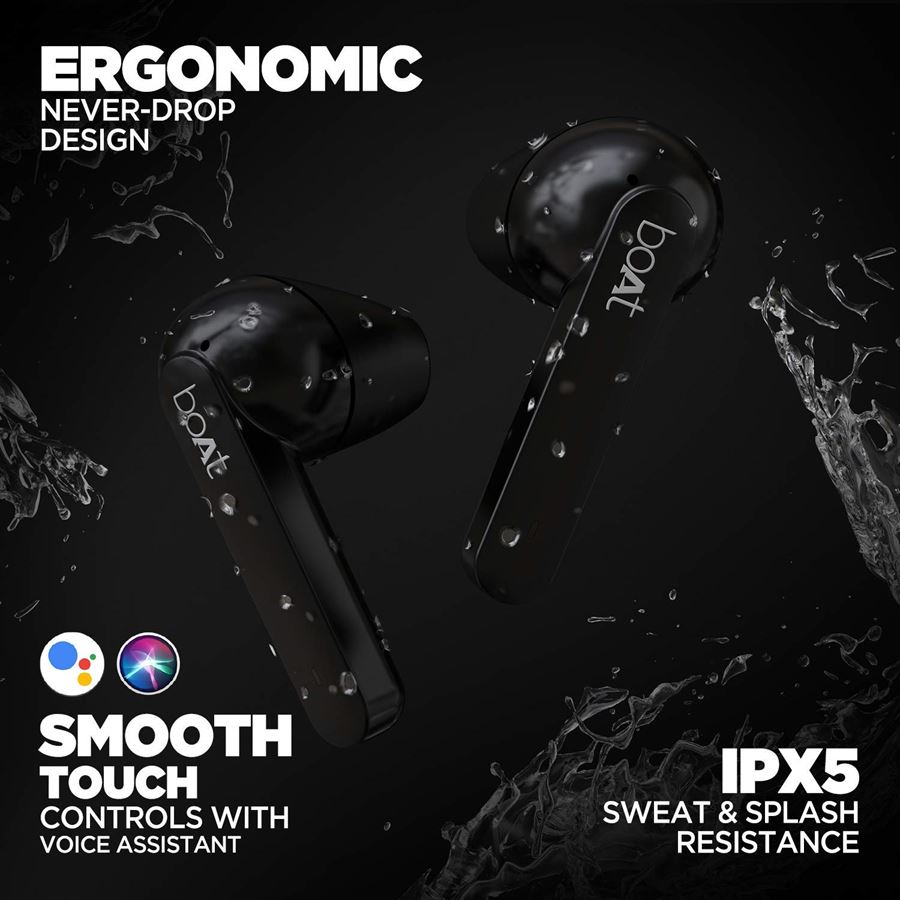Buy boAt Airdopes 461 TWS Earbuds with Up to 46H Total Playback ASAP Fast Charge Crystal Mode Beast Mode IWP Dual Mic Immersive Audio IPX5 Bluetooth v50 Smooth Touch ControlsActive Black at