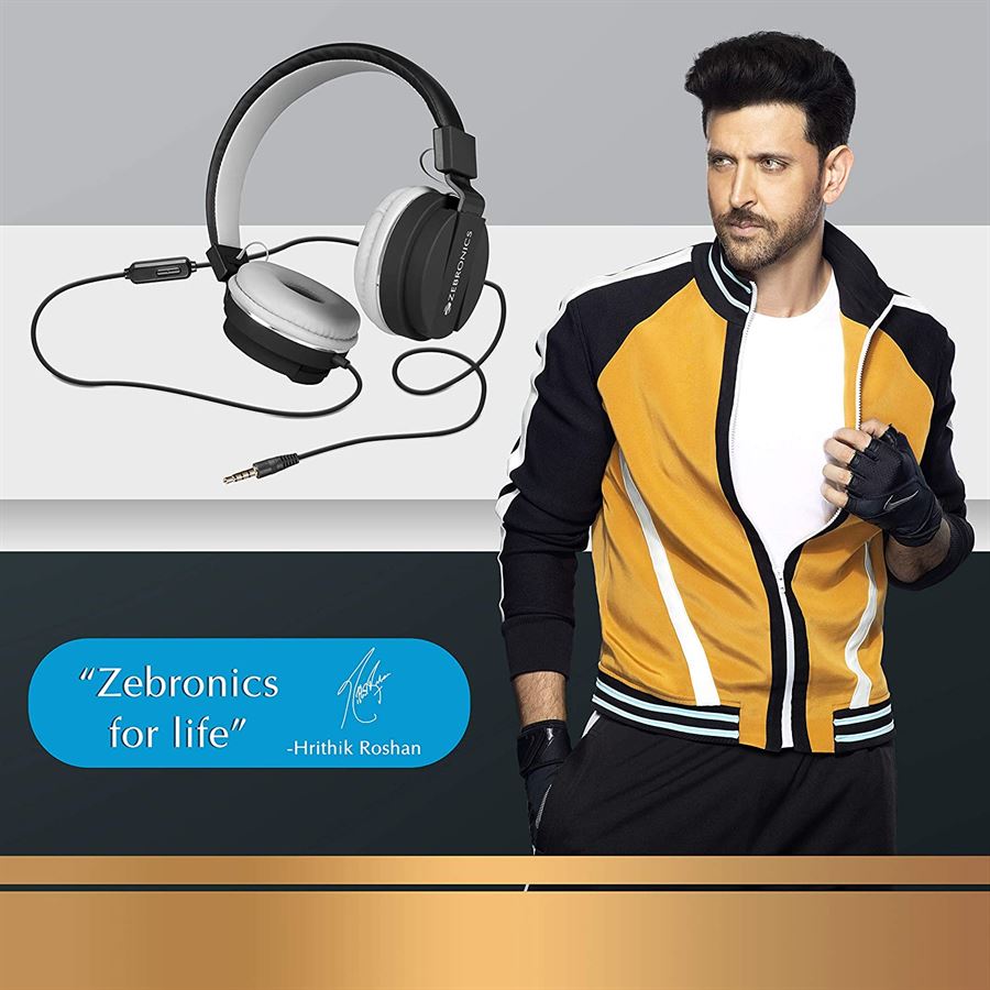 Zebronics storm headphones with mic outlet
