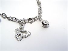 Black and Silver Color Butterfly Design ladies Chain Bracelet for Casual  9 to 5 Collection