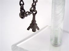 Black and Silver Color Eiffel Tower Design ladies Chain Bracelet for Casual  9 to 5 Collection