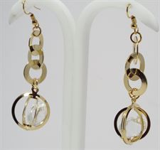 Long Modern Stylish Party Designer Circular Shape Earrings