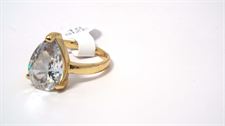 Simple Tear Drop Shape Designer Ring for Ladies