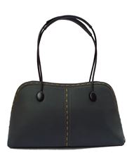 Simple Fiber Black Color Ladies Handbag for Casuals  9 to 5 Collection