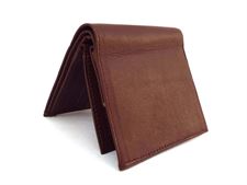 Double Layered Zip Leather Wallet for Men