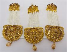 Long Traditional Earrings with Tikka Set