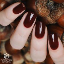 GORGEOUS COSMOS CLASSIC sHADE - Mahagony (Brown Colour) Toxic Free Nail Polish Brown 10 Ml